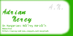 adrian nerey business card
